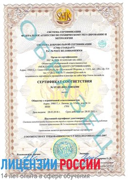 Образец сертификата соответствия Петропавловск-Камчатский Сертификат OHSAS 18001