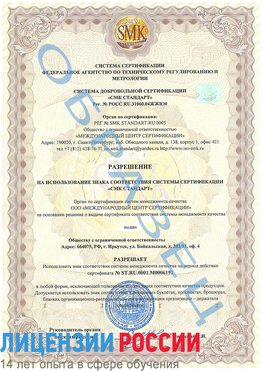 Образец разрешение Петропавловск-Камчатский Сертификат ISO 50001